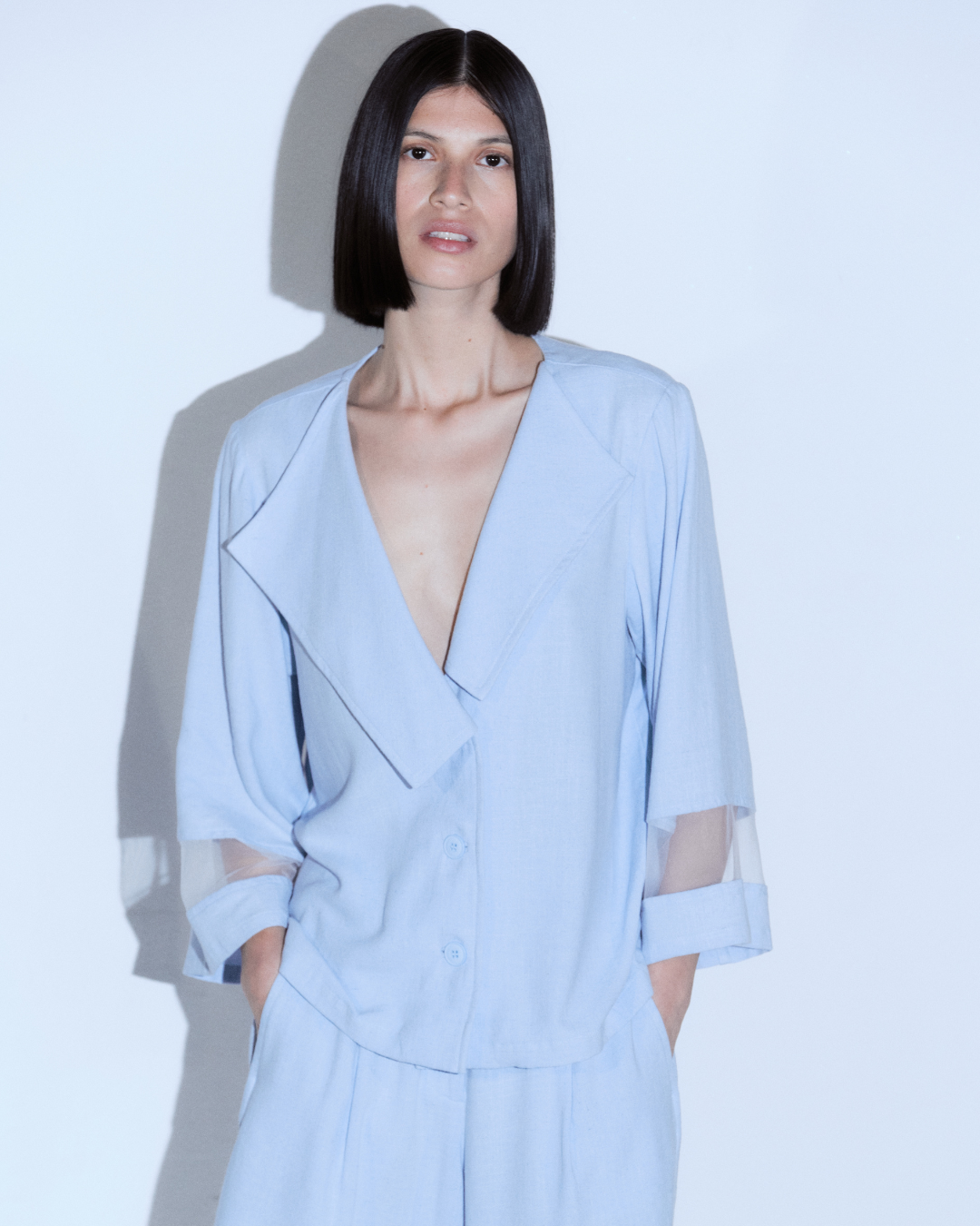 MILA JACKET LIGHT BLUE