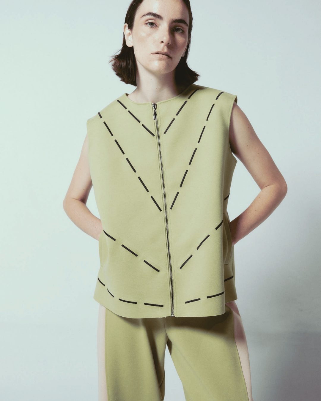 TESSA VEST GREEN
