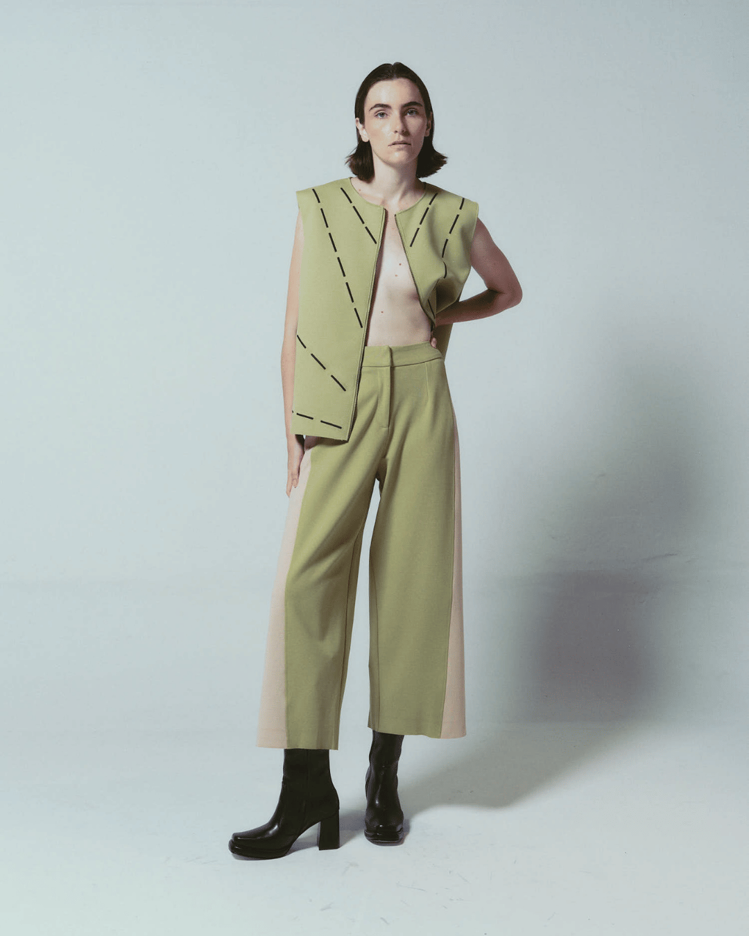 TESSA VEST GREEN