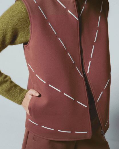 TESSA VEST BROWN