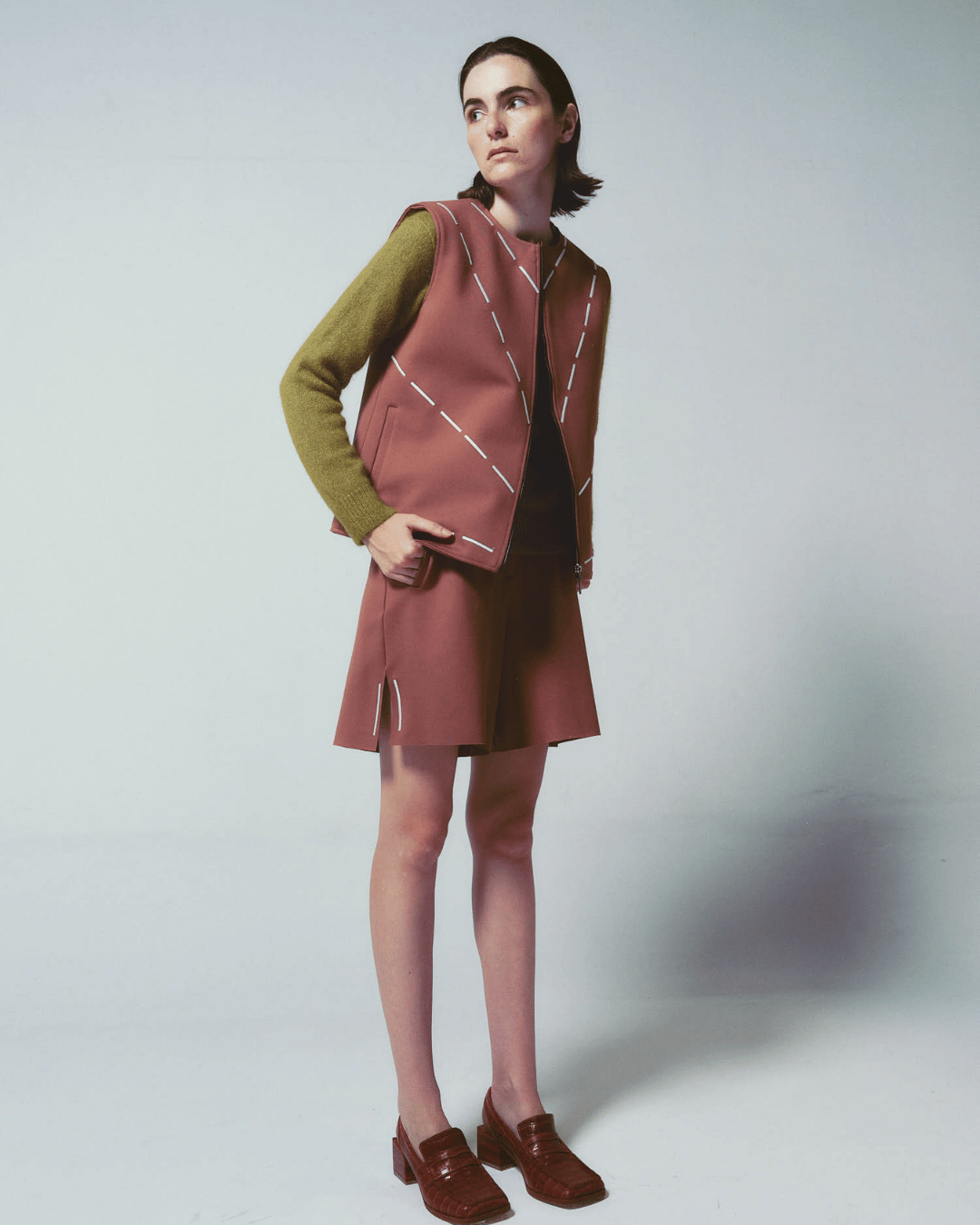 TESSA VEST BROWN