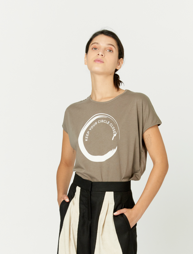 ZONTA T-SHIRT TAUPE