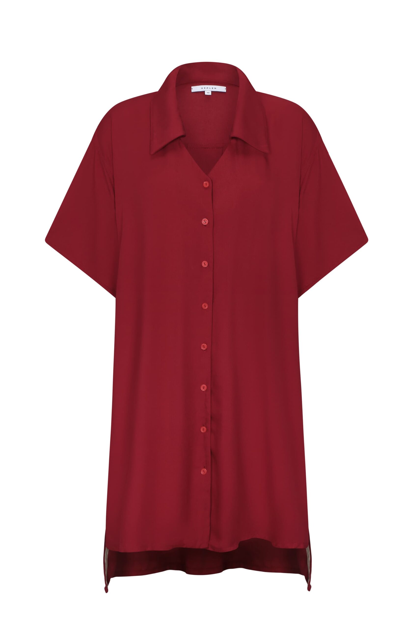 Ross Shirt Dress Red - Veplen » Veplen